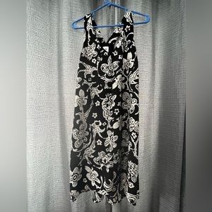 Cabi black floral dress